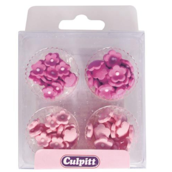 Zuckerdekor Mini Pink Blumen von Culpitt